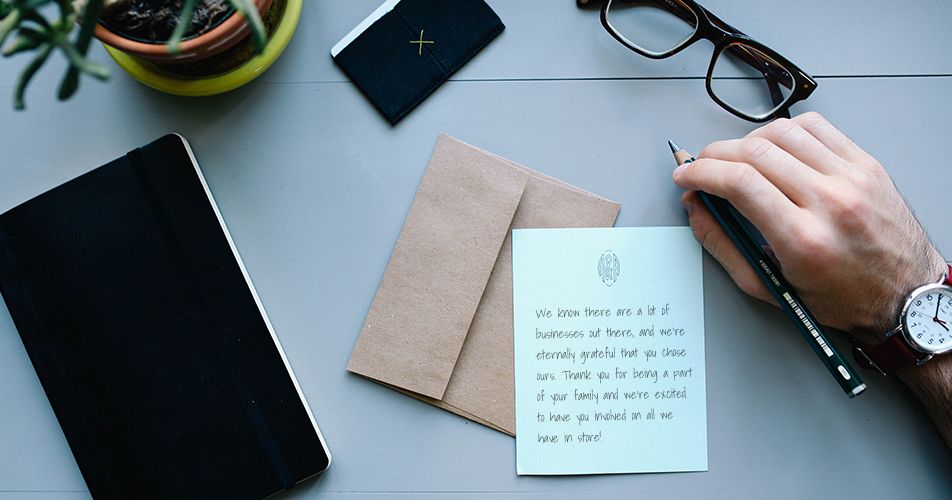 business thank you cards