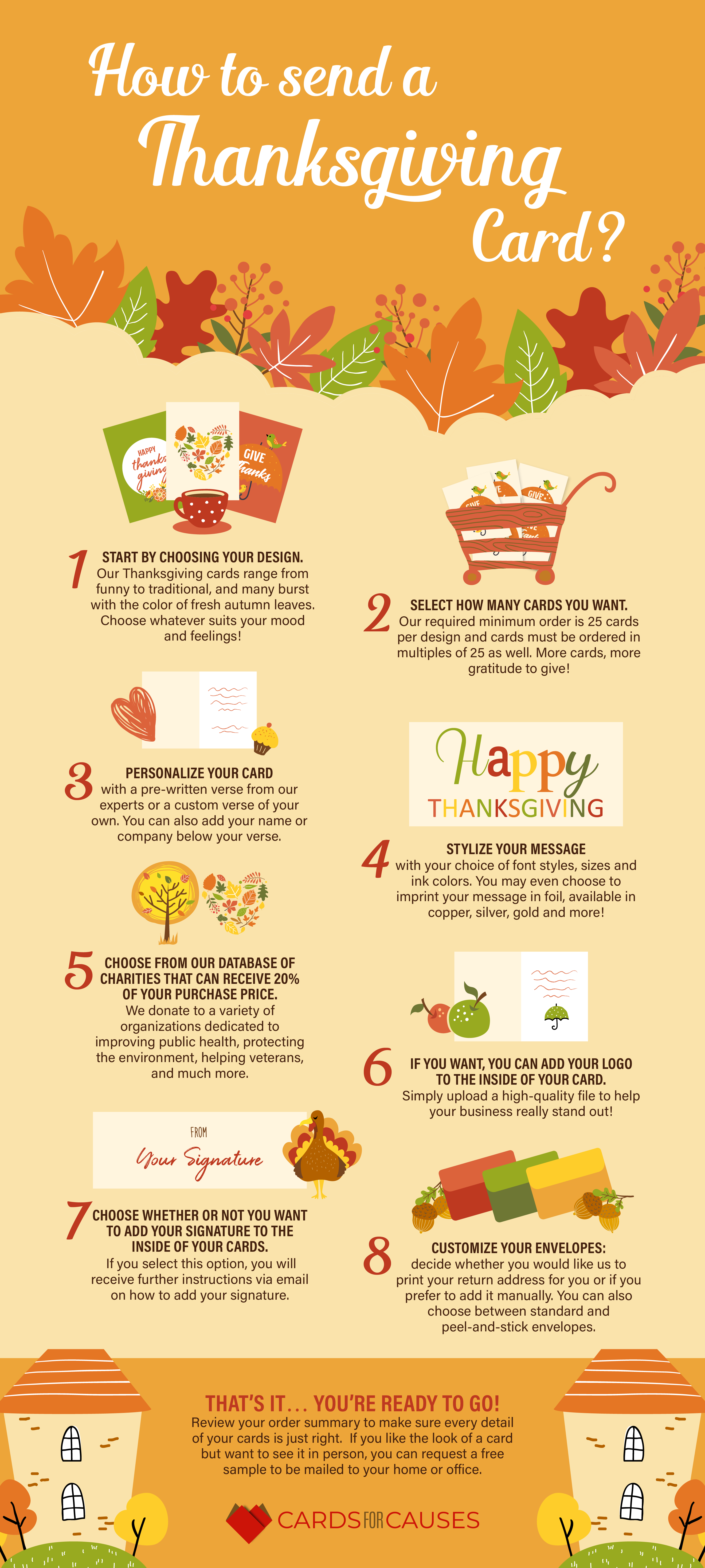 How to Send a Thanksgiving Card - Cards For Causes